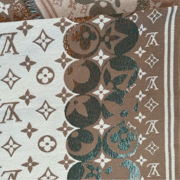 Louis Vuitton Multicolor Monogram Shawl - Picture 6 of 6